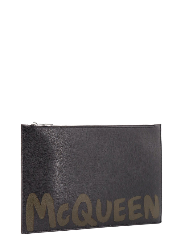 Alexander Mcqueen Black Clutch Bags