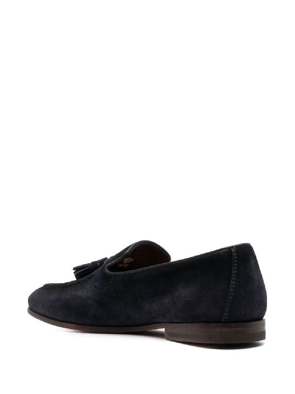 Tassel Detail Suede Loafers