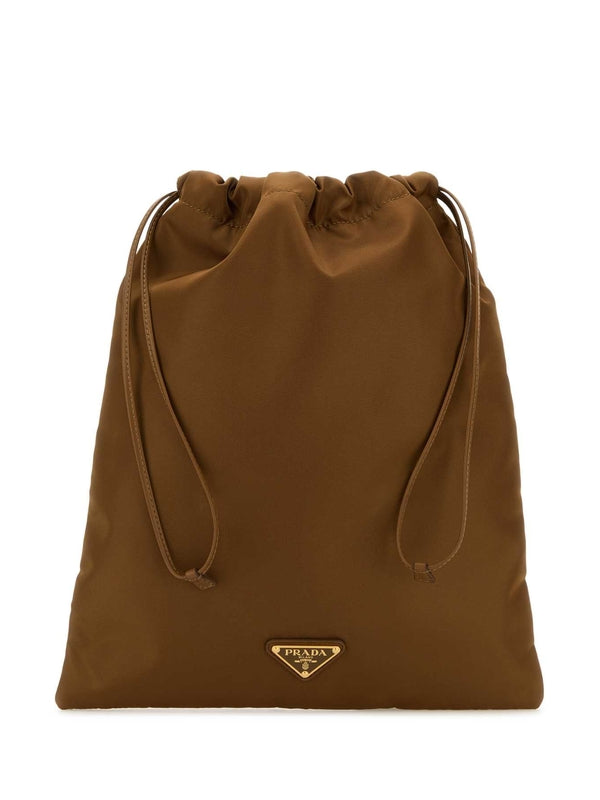 Triangle Logo Nylon Pouch