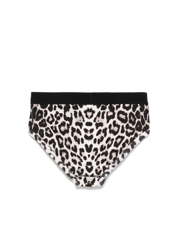 Logo Band Leopard Printing
  Underwear