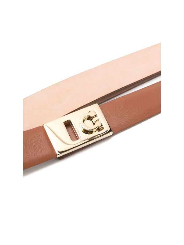 Buckle Detail Leather Belt