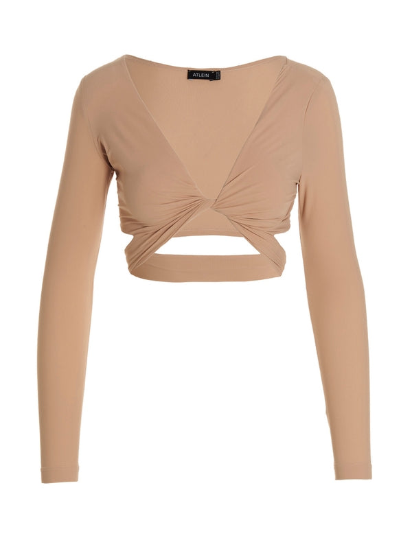 Atlain Beige Long Sleeve Top