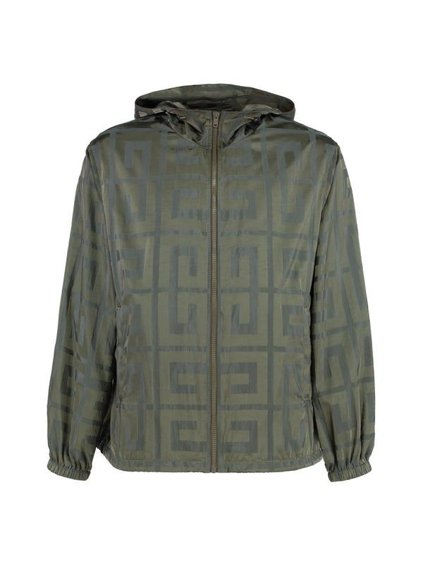 All-Over 4G Pattern Hooded Zip-Up Jacket