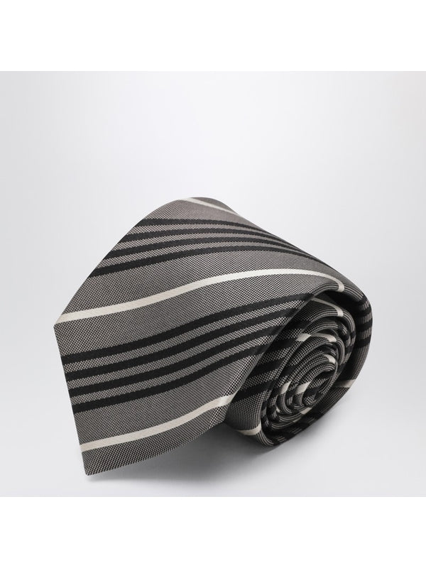 Saint Laurent Grey Neck Ties