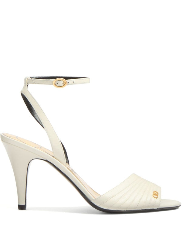 Valentino White Sandal Heels
