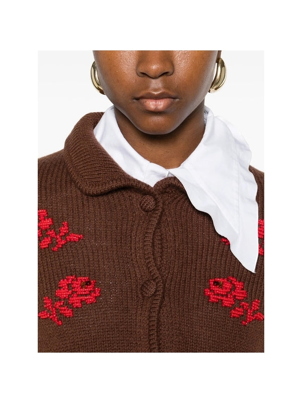 Flower Embroidery Cardigan