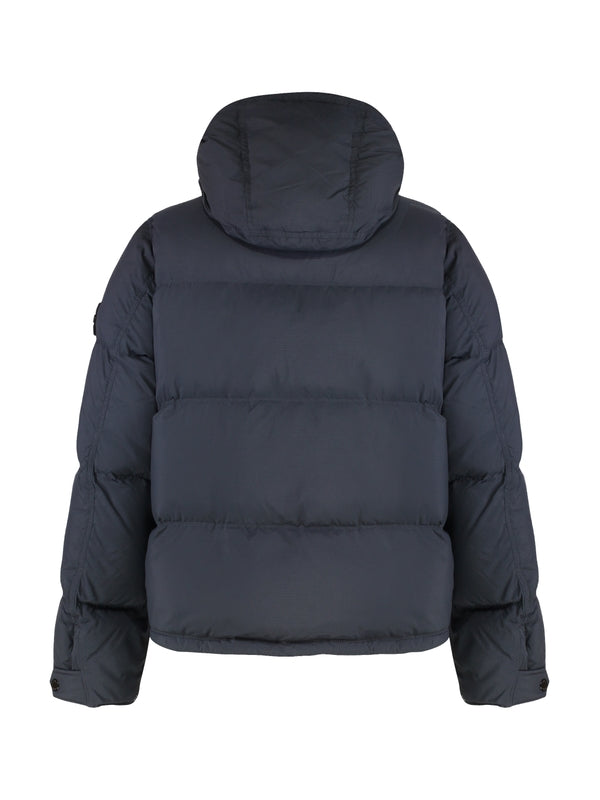 Wappen Patch Nylon Hoodie Padded Jacket
