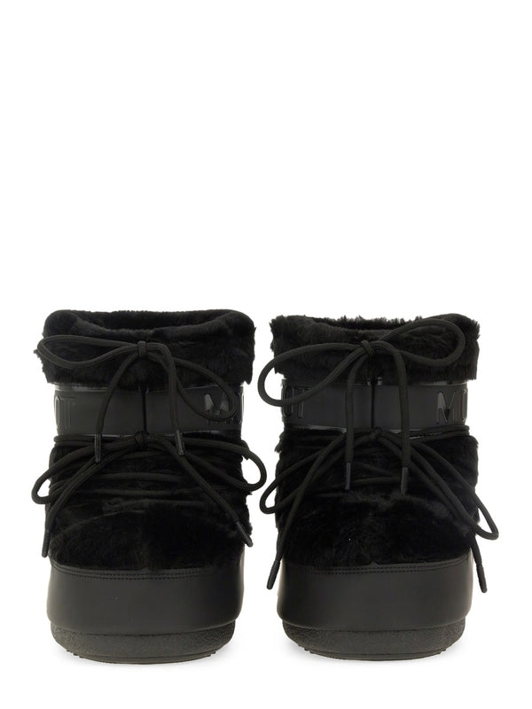 Moon Boot Black Lace-Up Boots