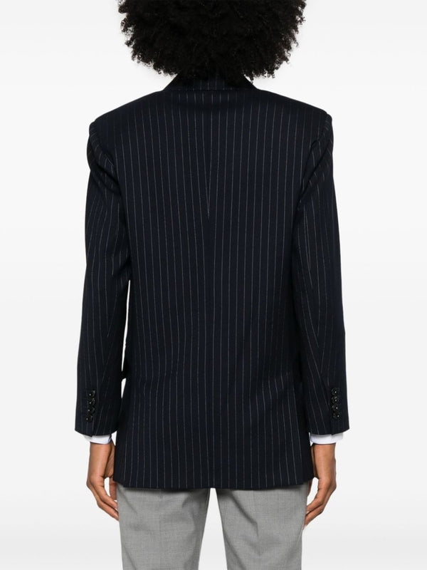 Albany Stripe Wool Double
  Jacket