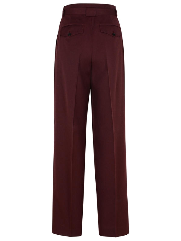 Belted Wool Pleated Pants - Jente