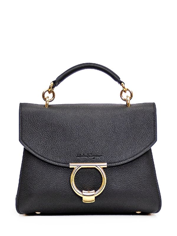 Margo Gancini Buckle Leather Tote Bag