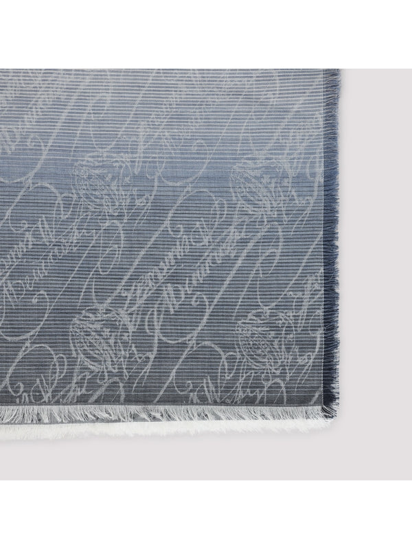 Berluti Blue Wool Mufflers