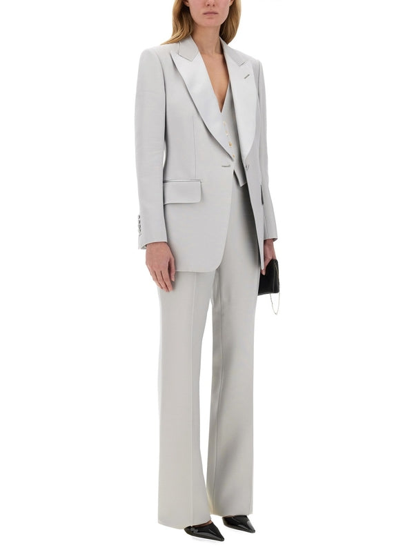 "BARATHEA" SILK WOOL VEST Vests