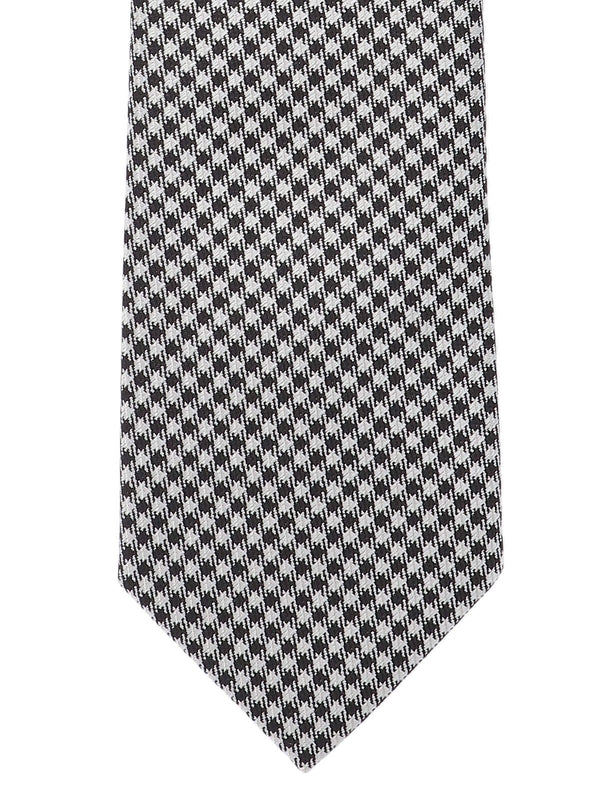 Check Pattern Silk Necktie