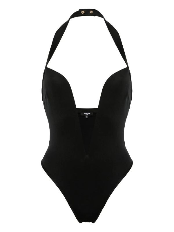 Black Halterneck Swimsuit