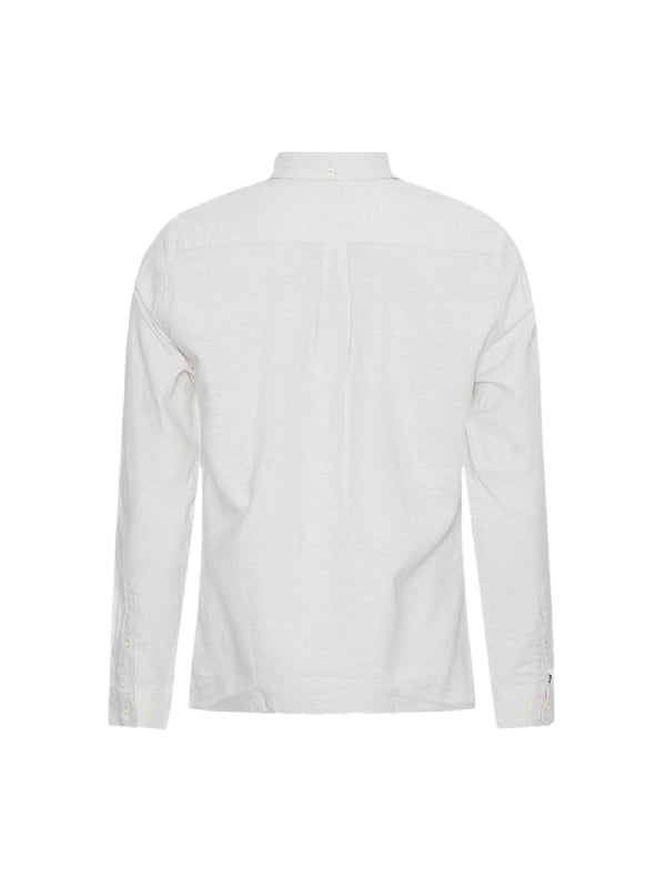 Nelson Logo Patch Linen Cotton Shirt
