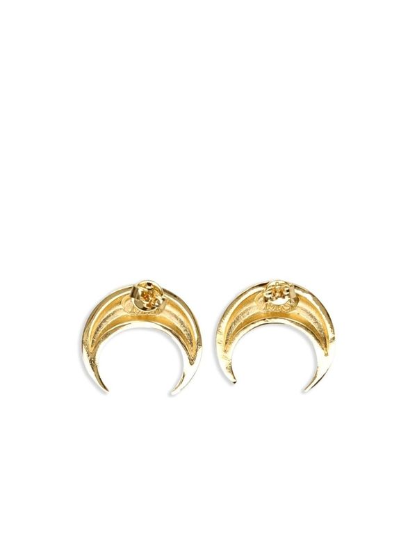 Engraving Logo Moon Earrings