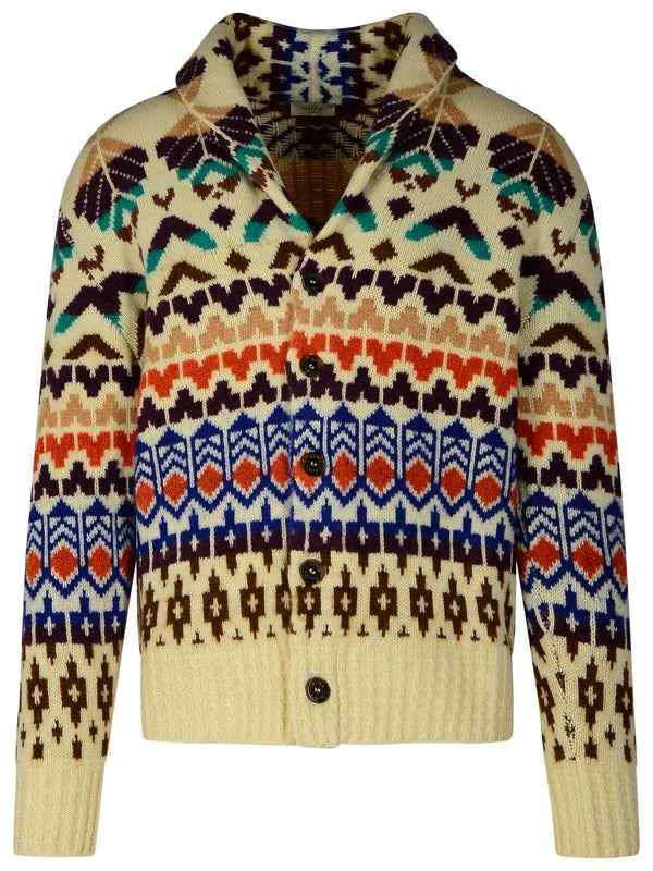 Multicolor Wool Blend Cardigan - Jente