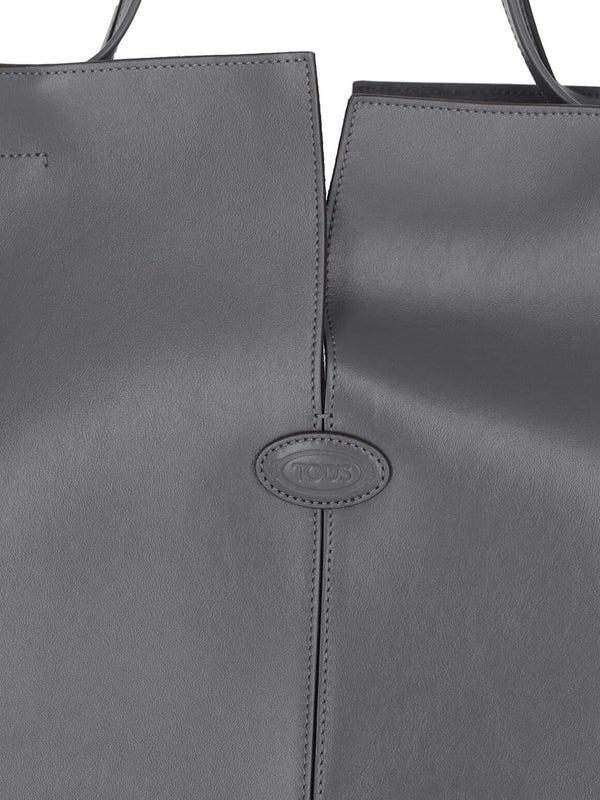 TOD'S - Di Logo Leather Tote Bag - Jente