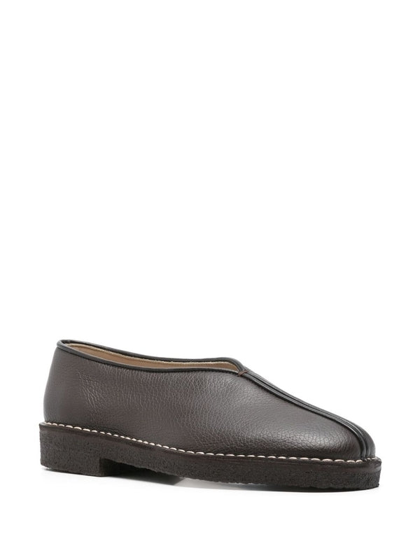 Pipe Leather Flats