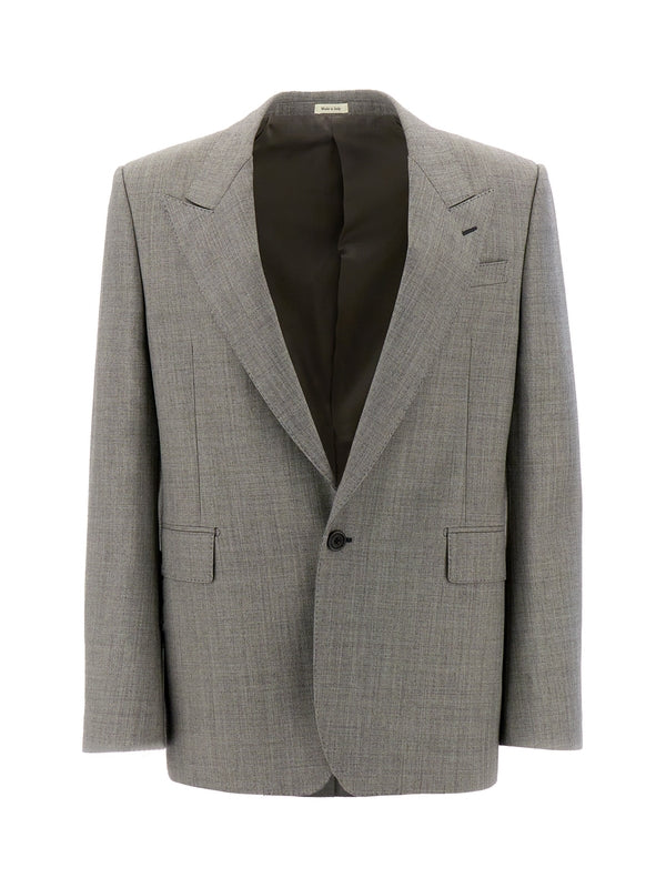 Alexander Mcqueen Gray Tailored Jacket