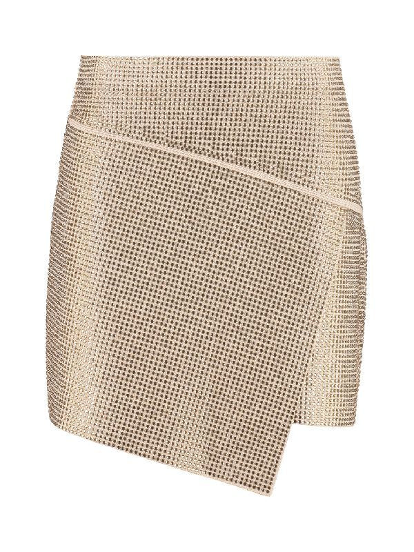 Allover Sequin Wrap Skirt