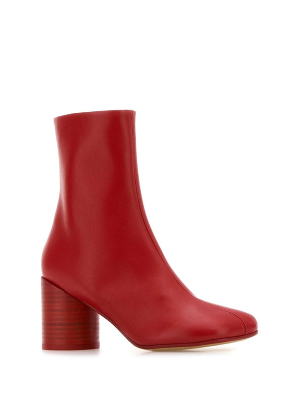 Anatomic Red Leather Ankle Boots