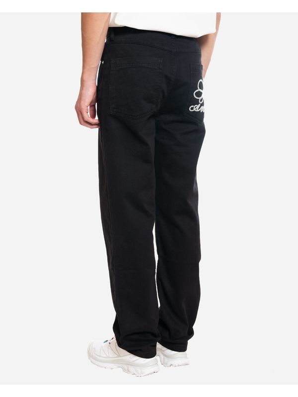 Back Logo Embroidered Cotton Pants