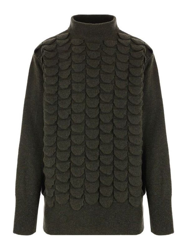 High-Neck Wool Knit