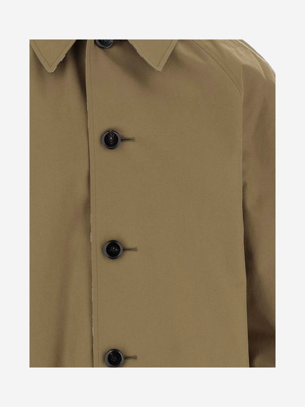 Check Pattern Trench Coat