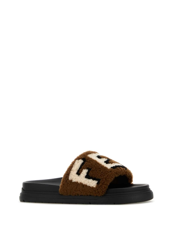 Fendi Brown Slides