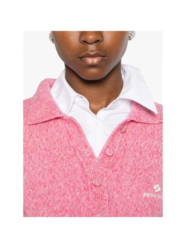 Polo Collar Cardigan