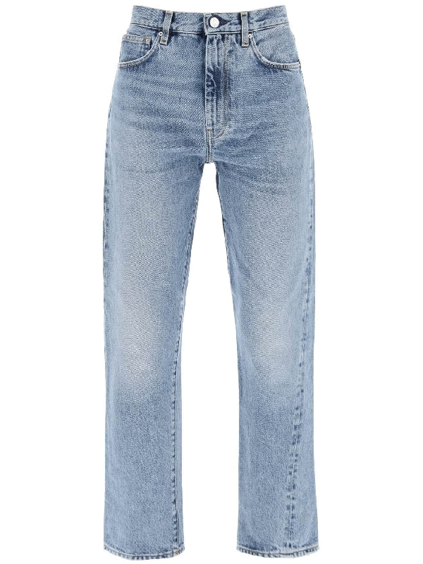 Twist Crop Denim Pants - Jente