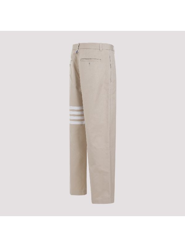 4-Bar Cotton Pants