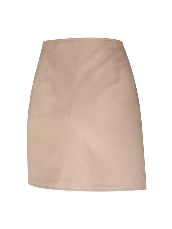 Wrap Cotton Mini Skirt