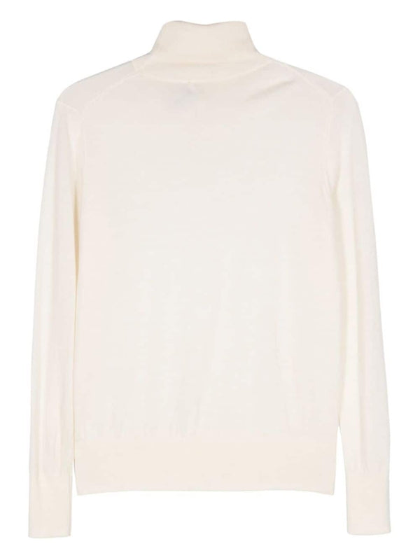 White High-neck Knit