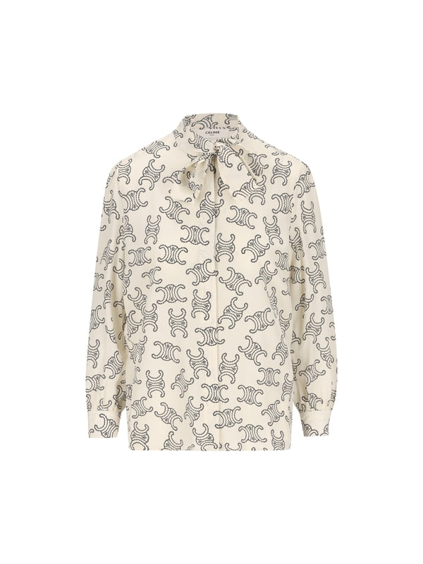 Triomphe Printing Silk Shirt