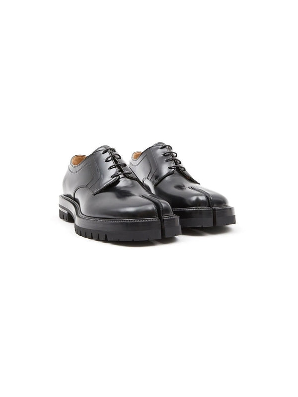 Tabi Black Lace-up Shoes