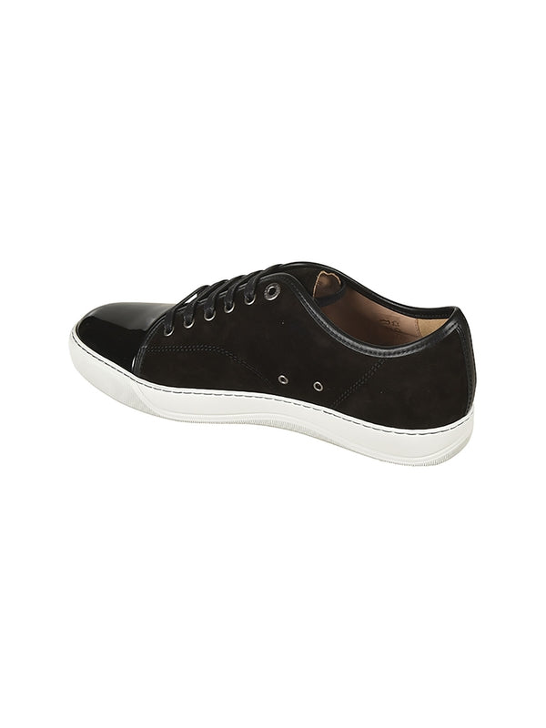 Black Calfskin Low-top Sneakers