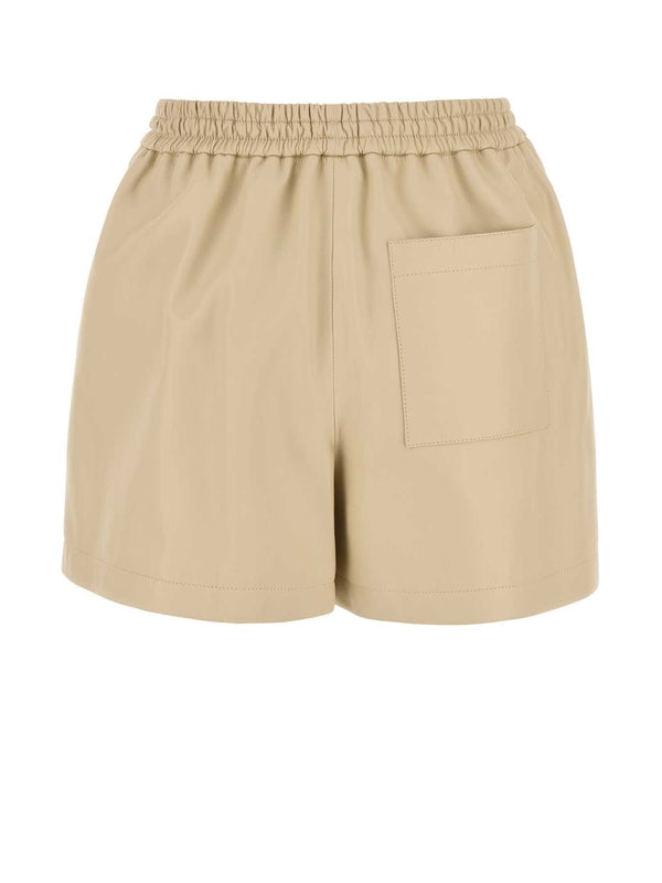 Anagram Banding Leather Shorts