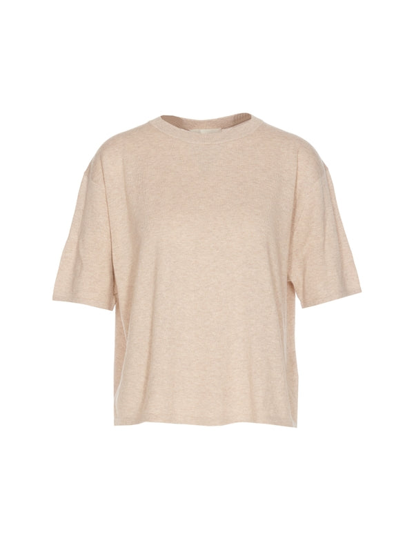 Cotton Cashmere Short Sleeve Knit