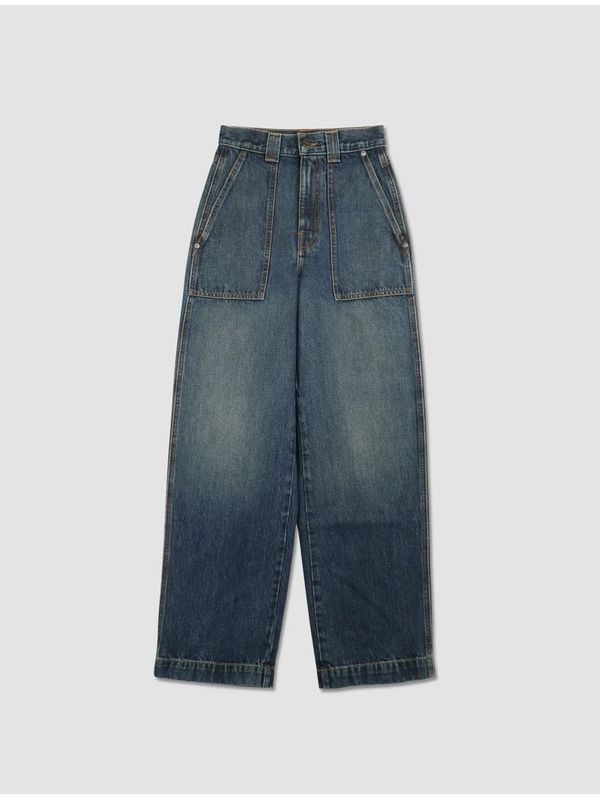 Vintage Washed Denim Pants