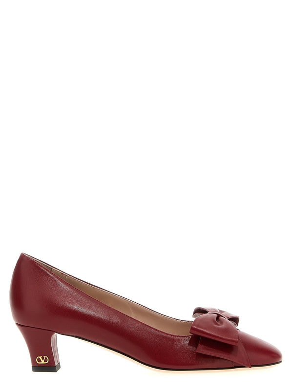 Bowow Bow Leather Pumps Heel