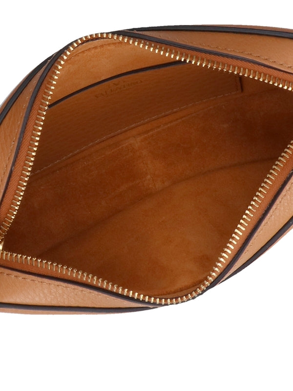 Alltime V Logo Leather Mini Shoulder Bag