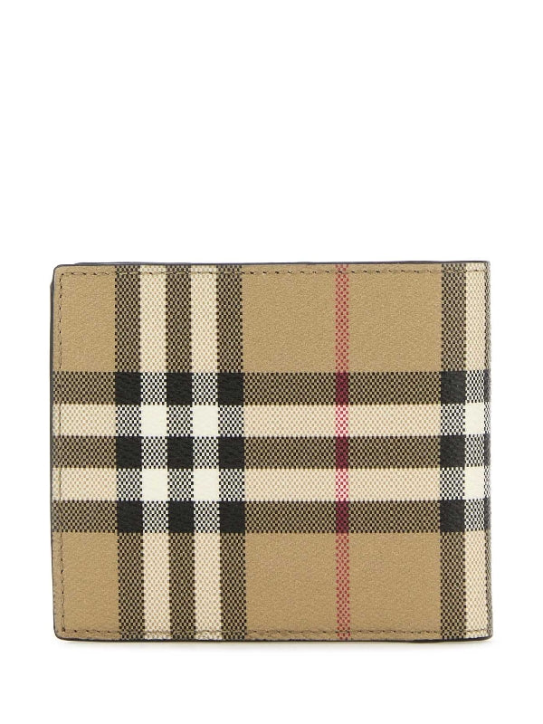 Vintage Check Coin Wallet