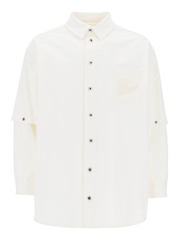 90s Logo Appliqué Cotton Shirt