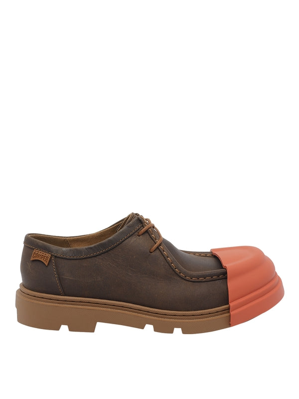 Camper Brown Lace-Up Boots