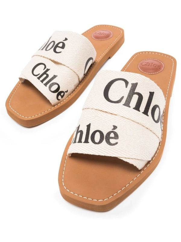 Woody Logo Mule Slides