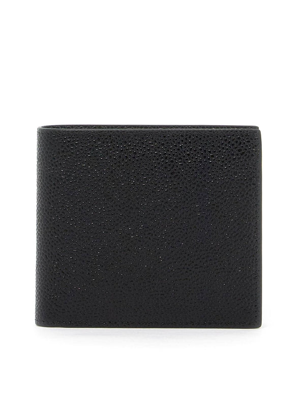 THOM BROWNE - Pebble Leather Bifold Wallet - Jente