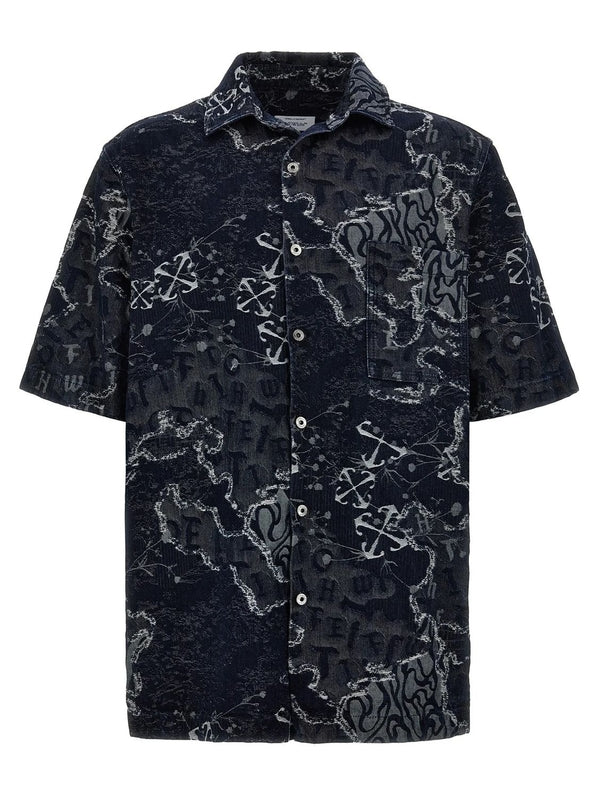 Arrow Jacquard Cotton Shirt